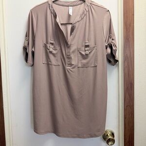 PerSeptionc Concept Casual Button-Down Shirt - Taupe
